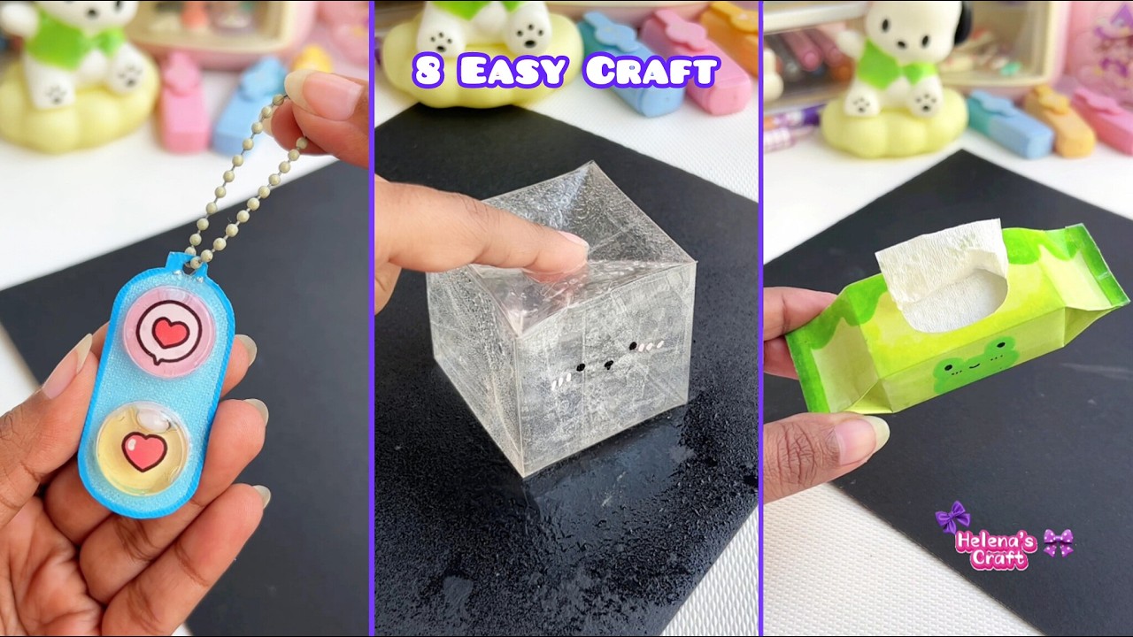 11 Easy craft ideas / miniature craft / how to make / DIY school project. / Helena's Craft