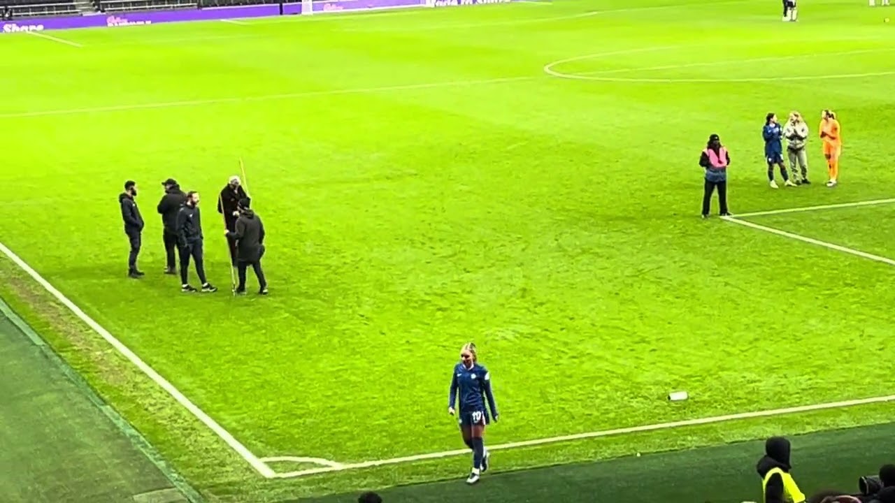 Chelsea Women’s players and away supporters appreciation after defeating Spurs 2-0 in the WSL