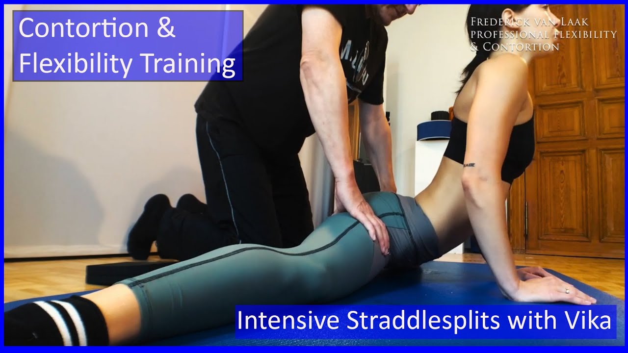 91 Flexyart Contortion Training: Straddle with Vika  - Also for Yoga, Pole, Ballet, Dance People