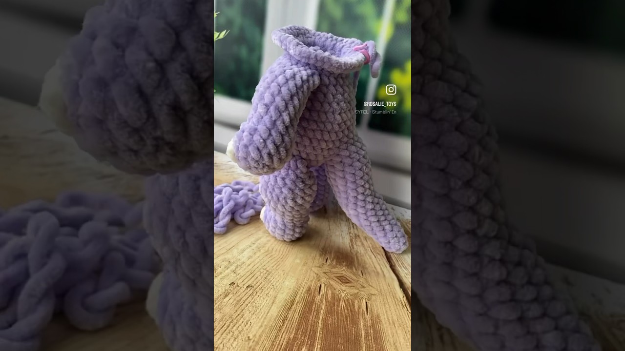 Crochet Dragon ⭐️FREE PATTERN⭐️ And Video tutorial #shorts #crochet #crochetpattern