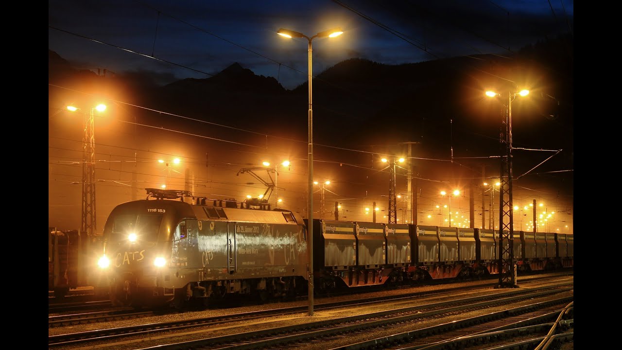 ÖBB Taurus 40 Sekunden Tonleiter bei der Anfahrt mit Güterzug in Selzthal