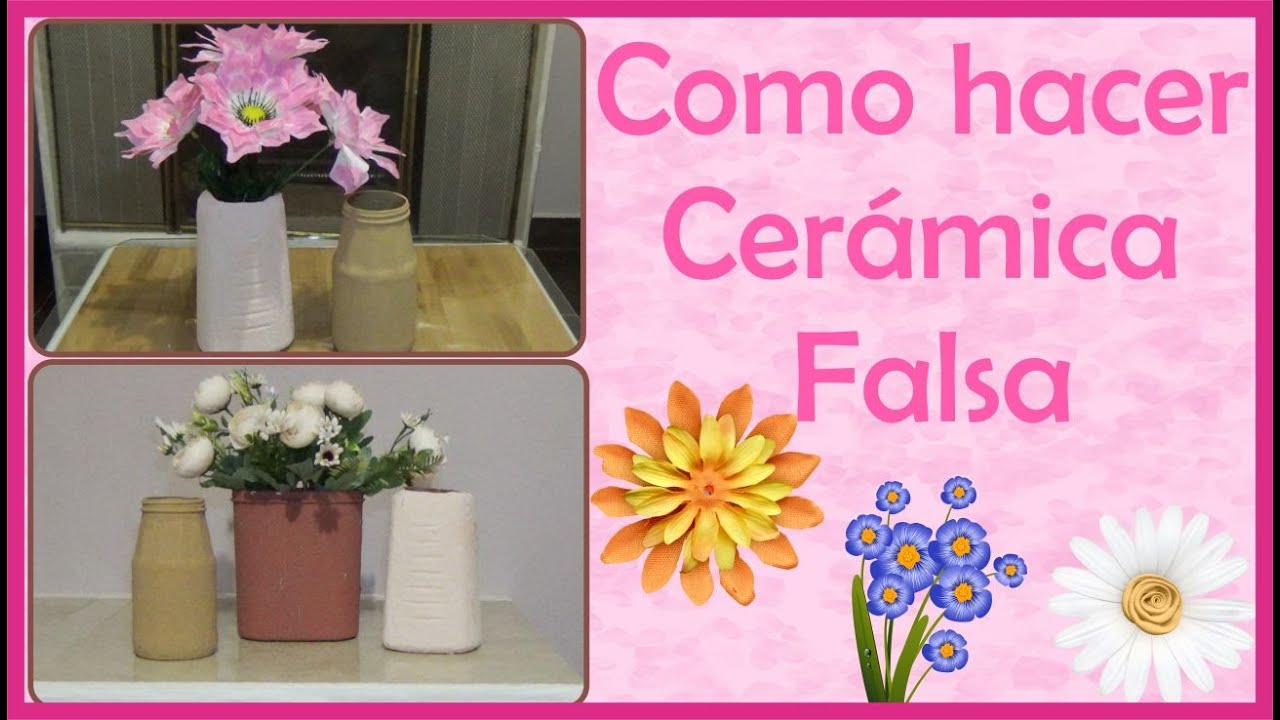 Reciclando y haciendo cerámica falsa