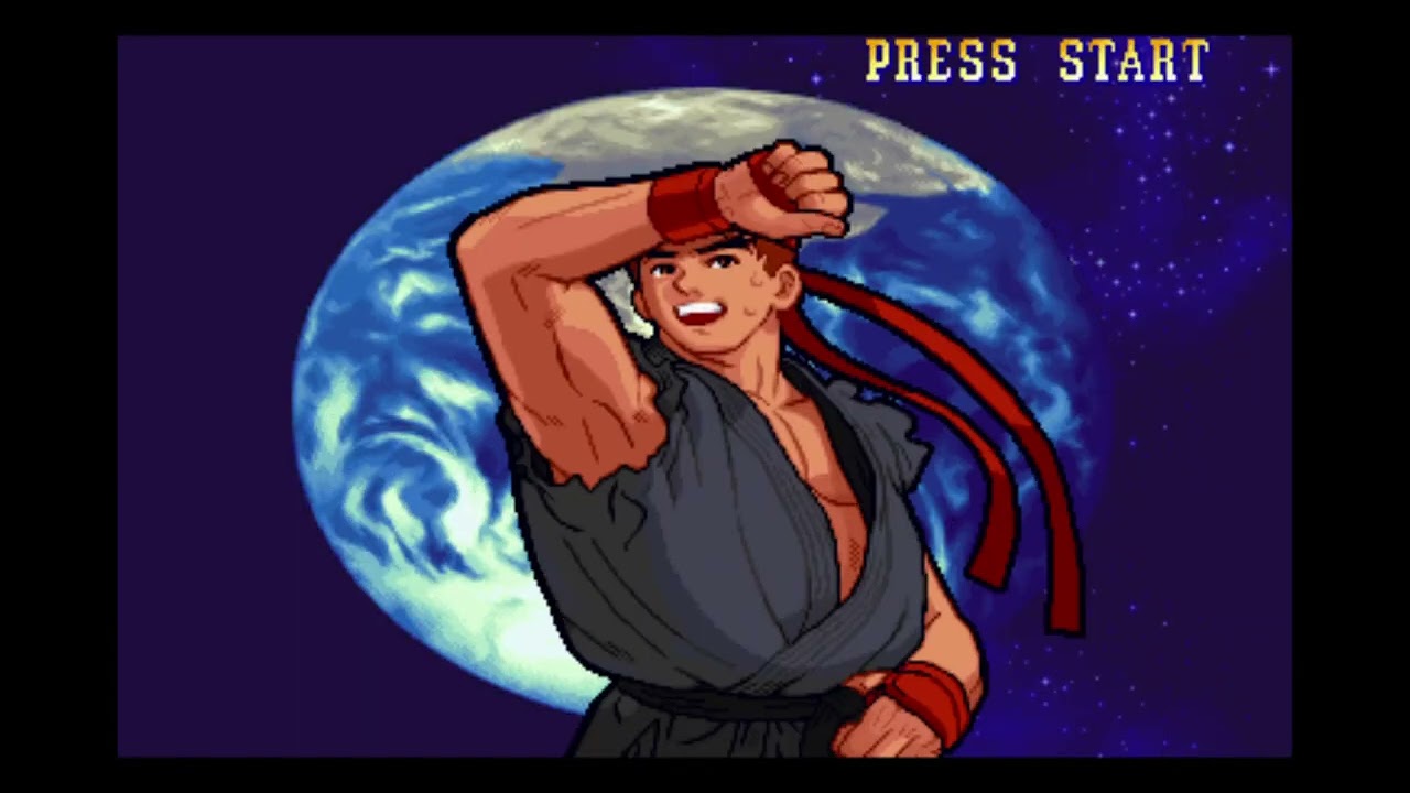 Marvel vs Capcom - Ryu/Chun-Li arcade mode (PS1)