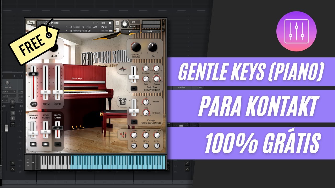 MAIS UM PIANO DE GRAÇA! | GENTLE KEYS | REVIEW (KONTAKT)