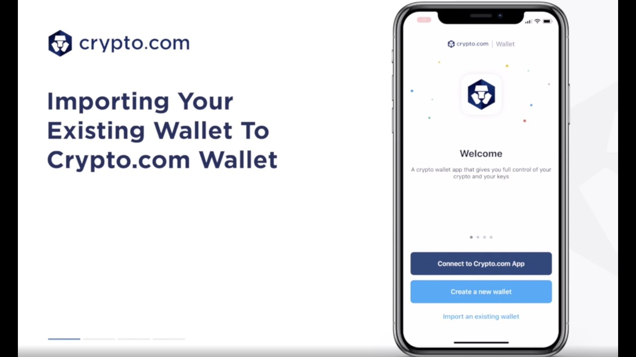 How To Import Your Existing Wallet To Your Crypto.com Wallet