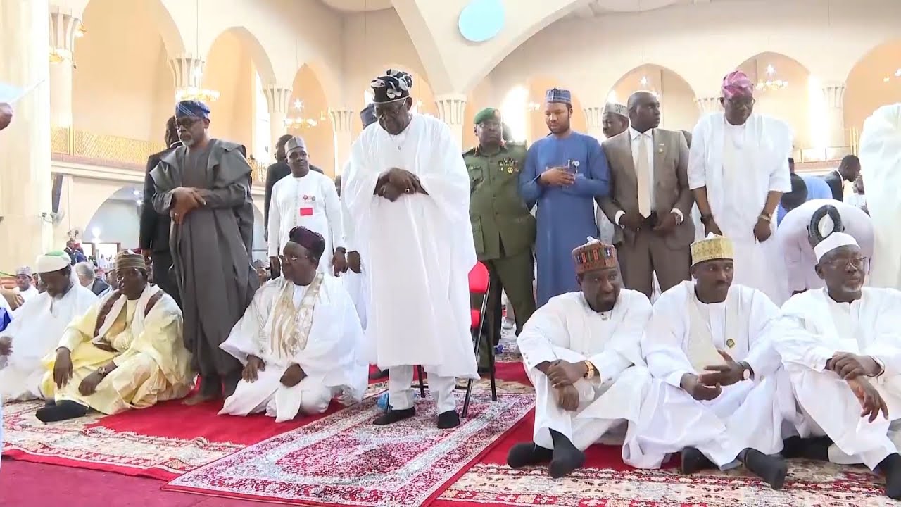 Tinubu Honours Matawalle's Children at Prestigious National Mosque Wedding