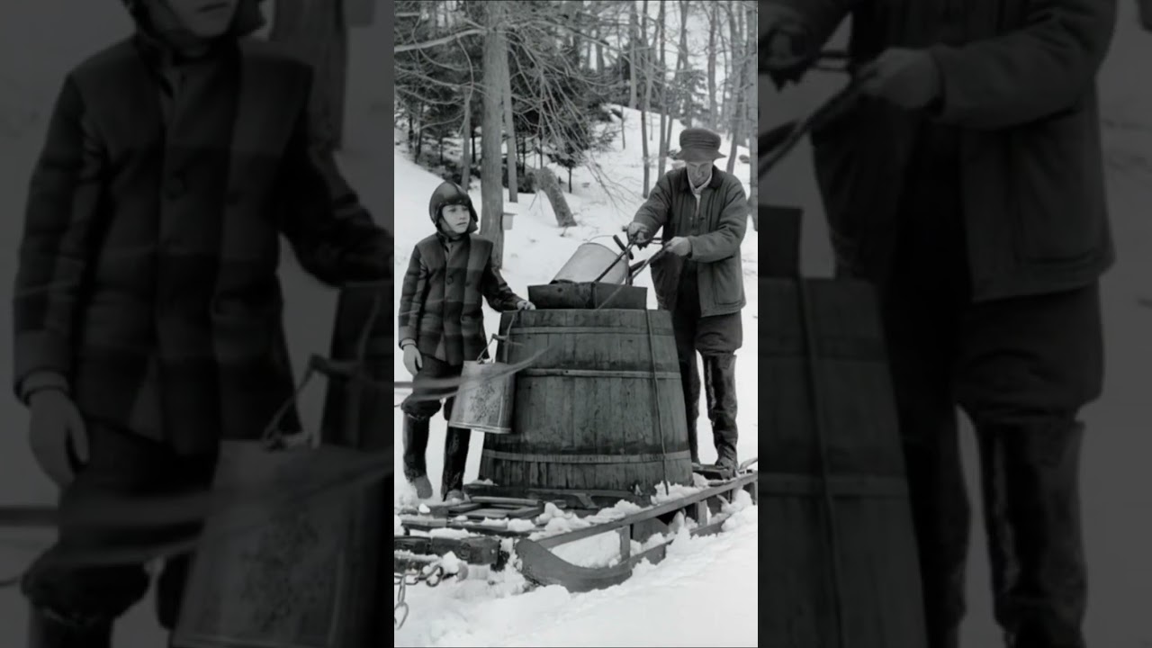 Sweet Tradition: The Art of Sugaring in 1940s Vermont  #history #visualhistory #historicalvisuals