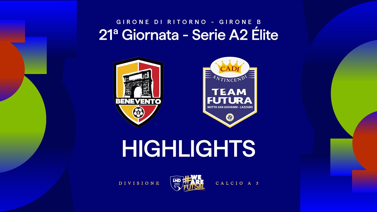 Benevento 5-Cadi Antincendi Futura 4-0 | Gol e HL | 21ª giornata | Serie A2 Élite 25/26 - B