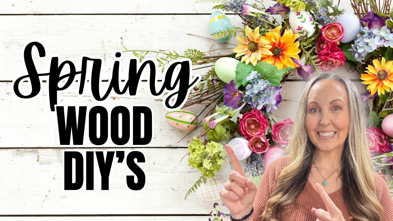 Spring WOOD diy's that are easy to do - Painting wood