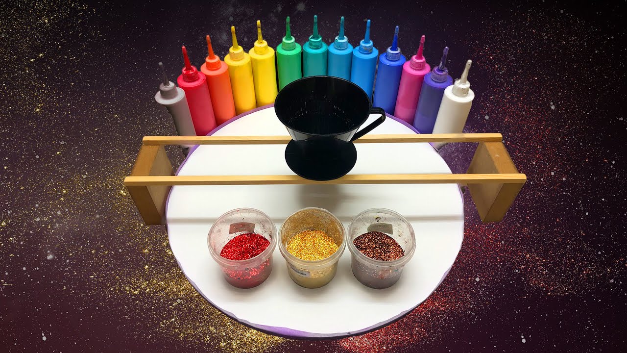 Part 1- How to pour a Rainbow Galaxy Using The Acrylic Pouring Technique ? | JFA