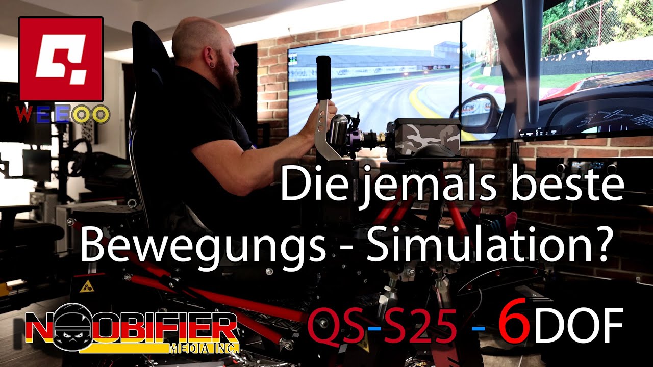 Qubic QS S25 6DOF Motion Sim System für Renn & Flugsimulation Review deutsch