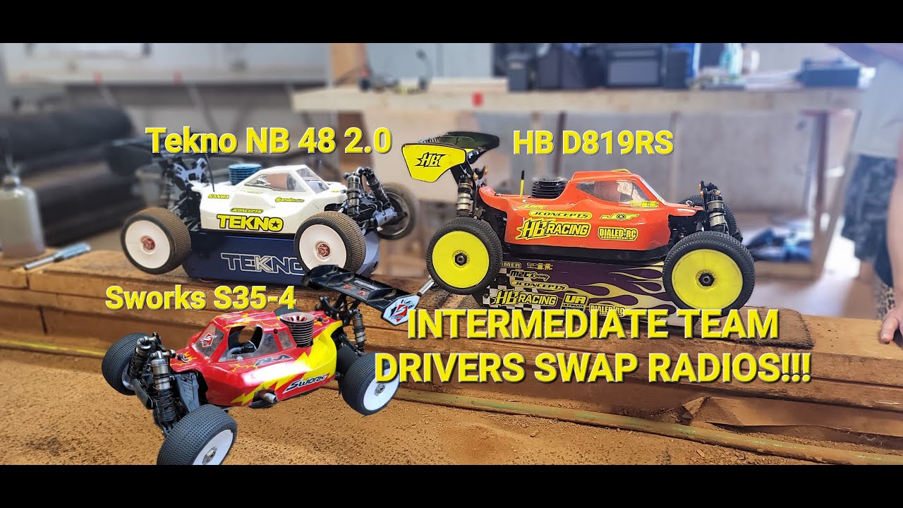 HB Racing D819RS против Tekno NB48 2.0 против Sworks S35-4. Пилоты команд среднего уровня обменив...