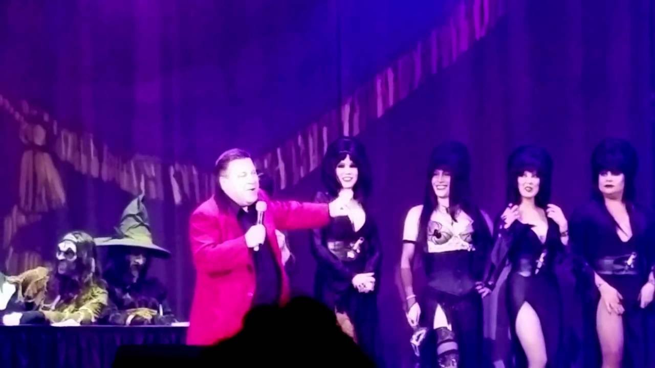 Elvira Mistress of the Dark Look-Alike Contest Knott's Scary Farm October 15 2016
