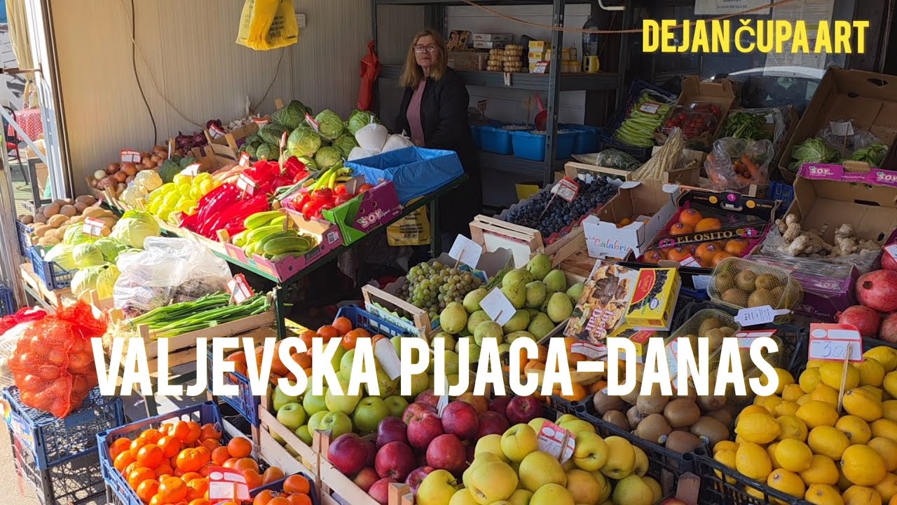 Novo-VALJEVSKA pijaca danas. Ljudi-Roba-Cene i sva dešavanja na i oko iste..!!!  - Dejan Čupa Art 