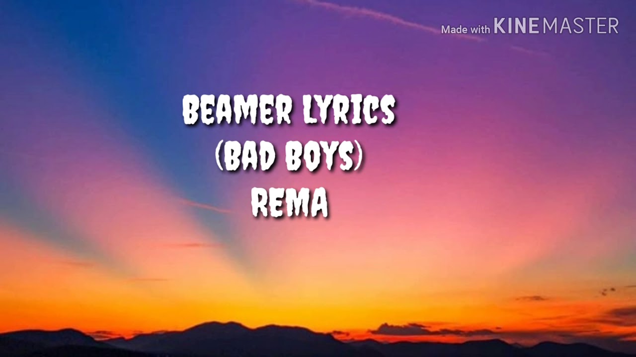 Rema x Rvssian - Beamer (Lyrics video)