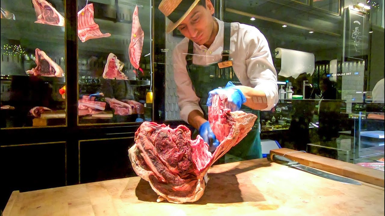 The Amazing Food Halls of Harrods London. Butchers and Walkaround