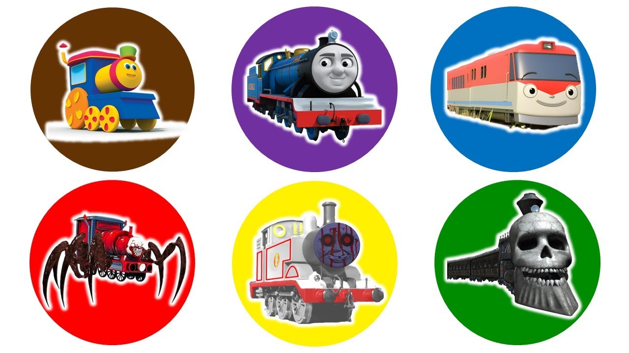Spin Wheel Kereta Bob, Kereta Thomas, Kereta Titipo, Choo Choo Charles, Kereta Timothy, Kereta Hantu