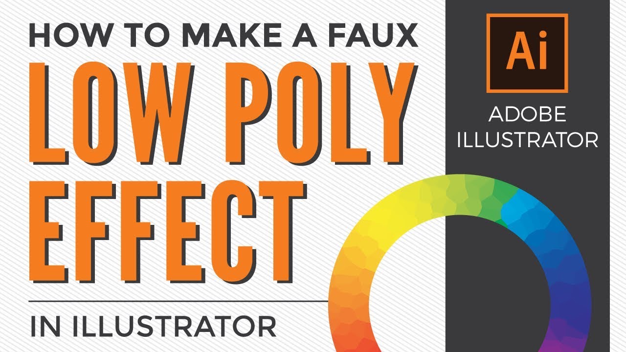 How to make a Low Poly Effect (faux) in Illustrator