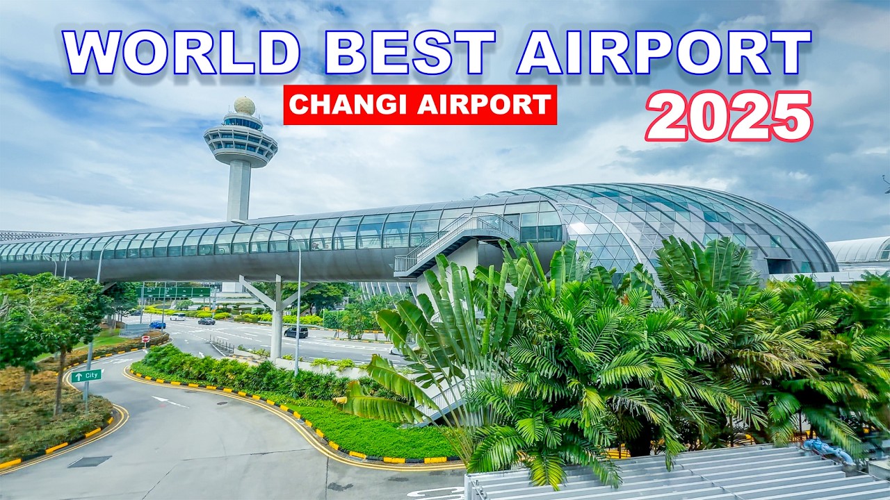 🇸🇬 4K HDR | World Best Airport 2025 | Singapore Changi Airport Most Luxurious Terminal Tour
