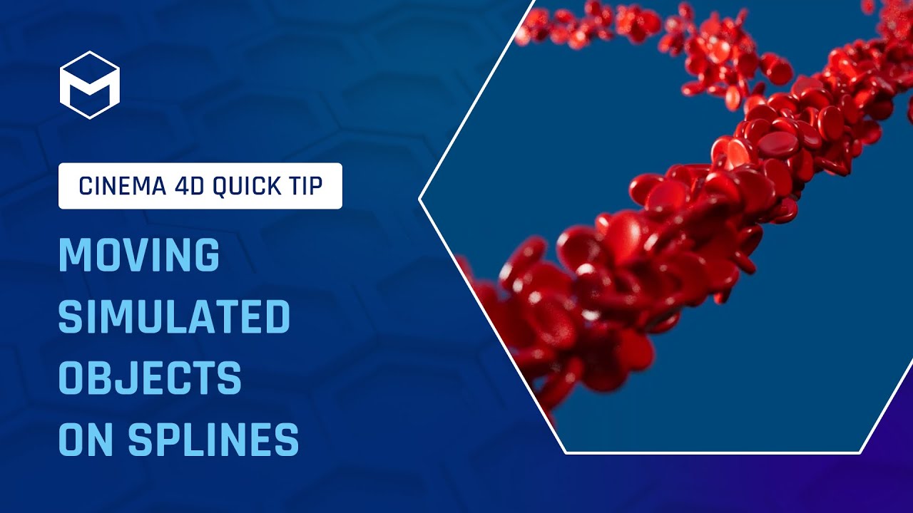#C4DQuickTip 129: Перемещение моделируемых объектов по сплайнам в Cinema 4D