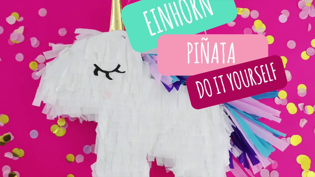 🦄  Anleitung EINHORN PINATA basteln🦄  DIY Inspiration 🦄  Wie man eine Pinata bastelt