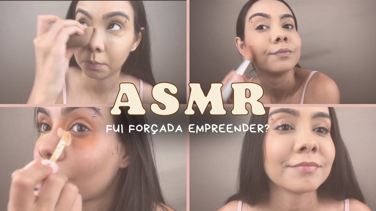 ASMR SUSSURO 💤  Fui forçada a empreender? (maquia e fala + sons suaves)