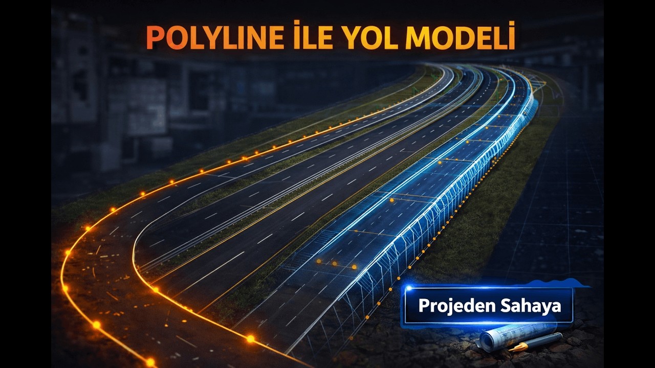 CIVIL 3D YOL TASARIMI | POLYLINE’DAN KORİDOR MODELİ OLUŞTURMA
