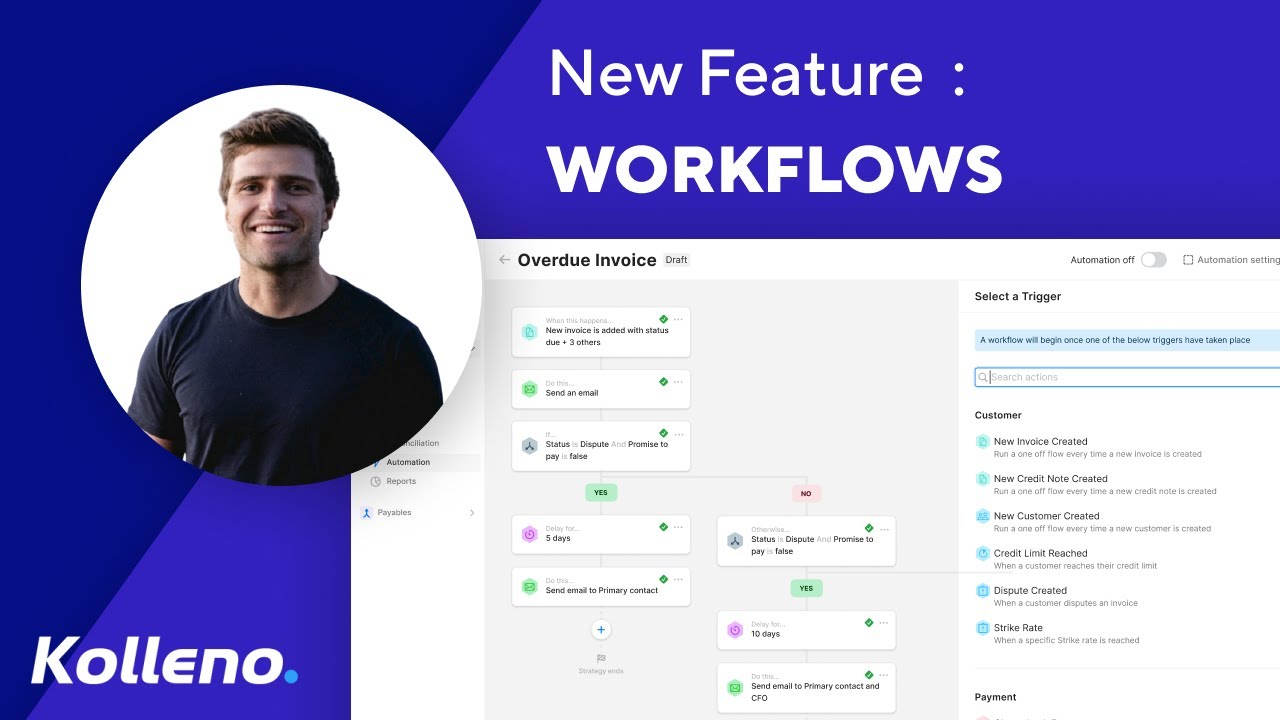 New feature in Kolleno 👉 Drag & Drop Workflow Builder