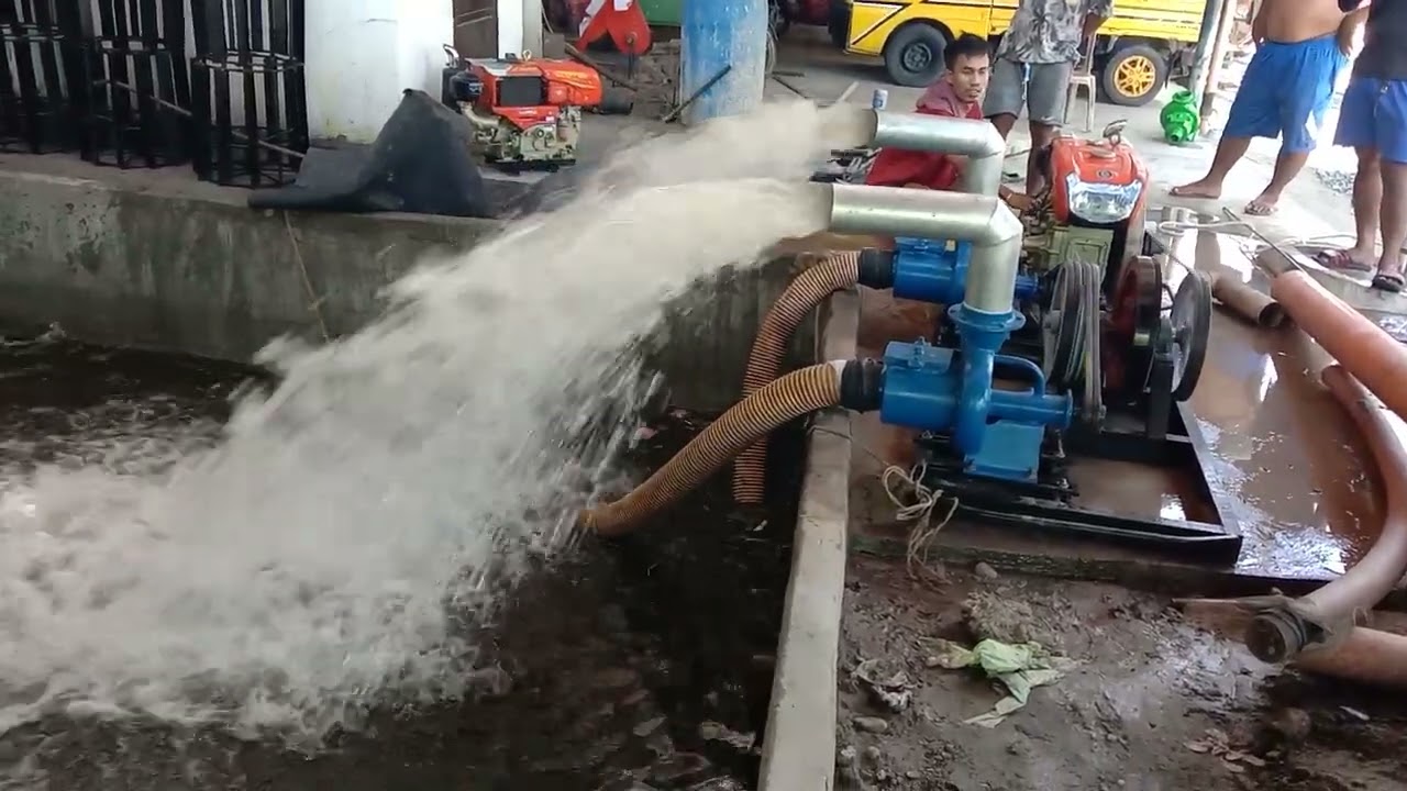 Free Test, Twin Pump Base with Flywheel,Sf4 with elbowx2, Moncada Tarlac,Val Dee Farm Mechanical
