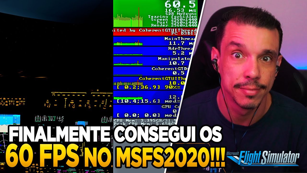 Saiba como deixar seu Microsoft Flight Simulator 2020 com mais de 60FPS