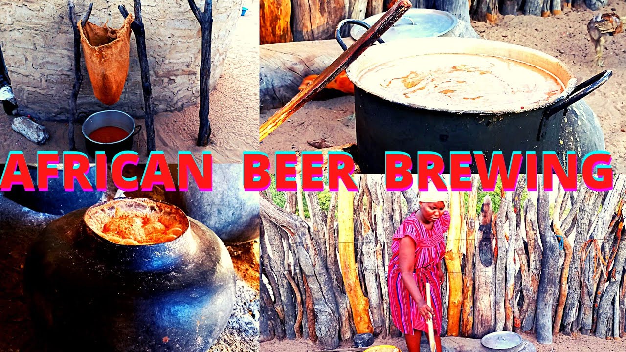 HOW TO BREW  AFRICAN TRADITIONAL BEER | AFICAN CULTURE  TRADITION| African village life