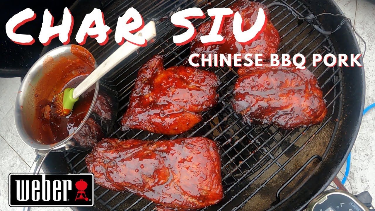 AMAZING CHAR SIU PORK RECIPE ON THE WEBER KETTLE