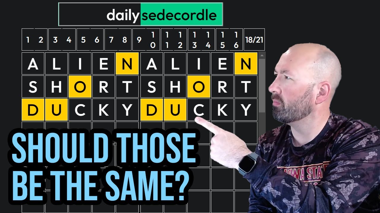 I finally tried a Sedecordle