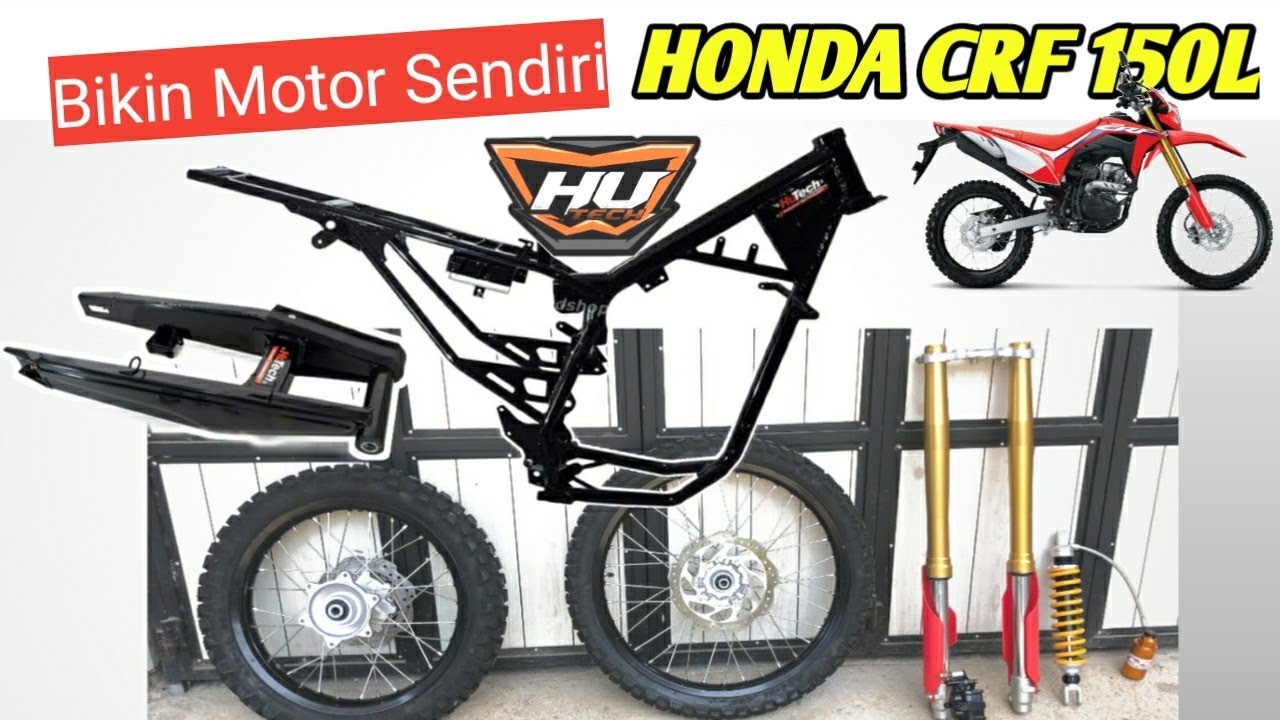 Perakitan Honda CRF dimulai! | modif custom Verza jadi CRF 150L Part 1 | Bikin Motor CRF Sendiri!
