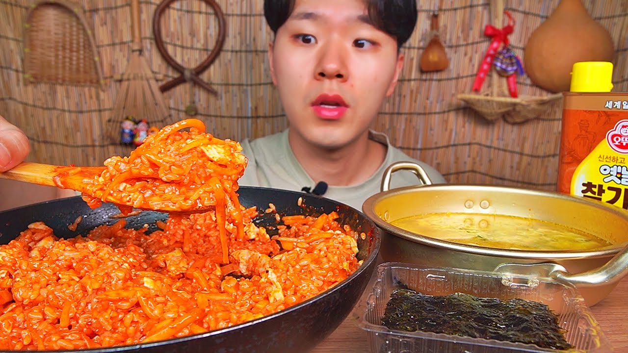 무생채비빔밥. 할 말을 잃게 만드네요... 주걱으로 초도화 시켰습니다. RADISH BIBIMBAP KIMCHI KOREAN FOOD ASMR MUKBANG.