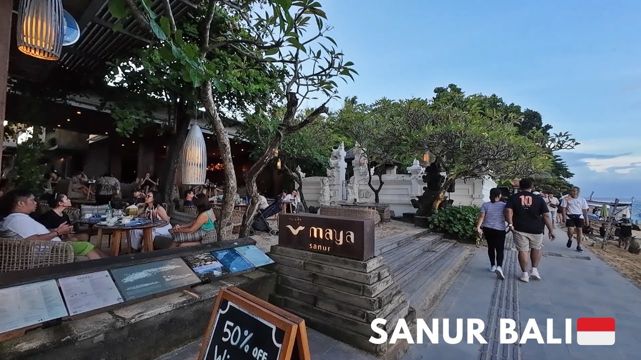Sanur Bali Holiday Vibes Walking Tour | Beachfront Walk Duyung Beach to Karang Beach Today 2025