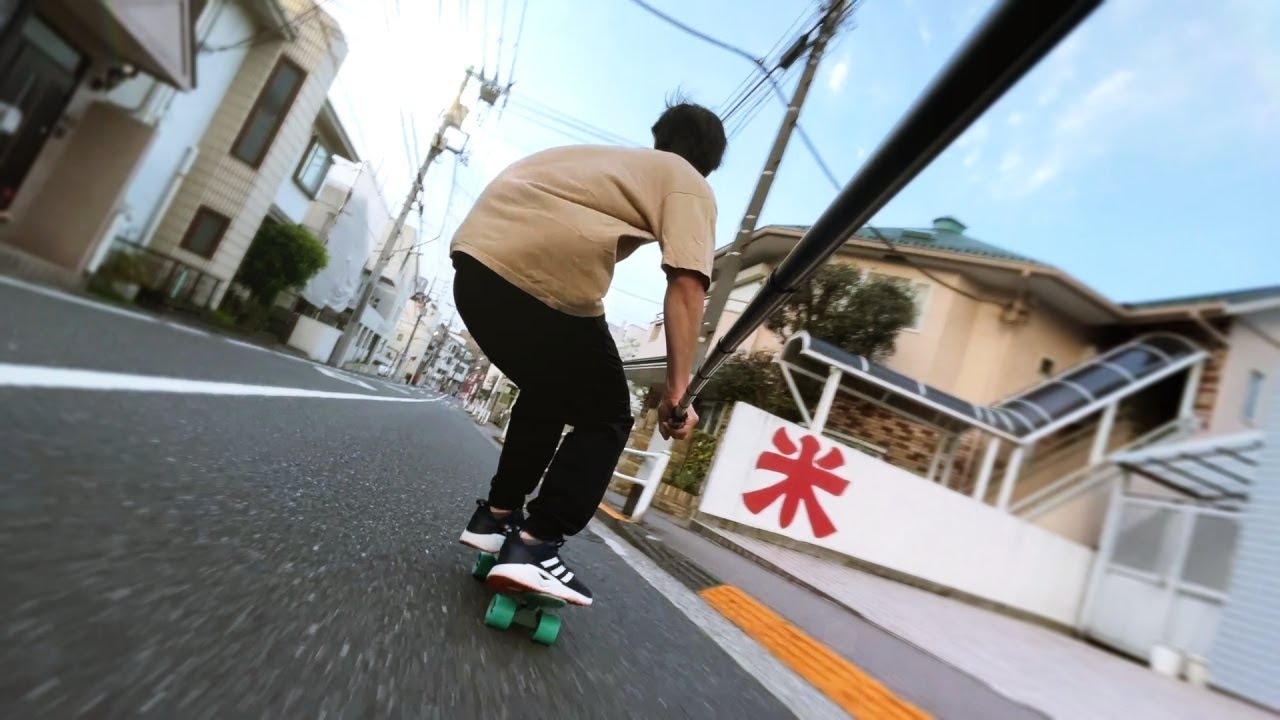 ペニーで朝5時の東京をクルージング&ダウンヒル【22インチ ミニクルーザー】