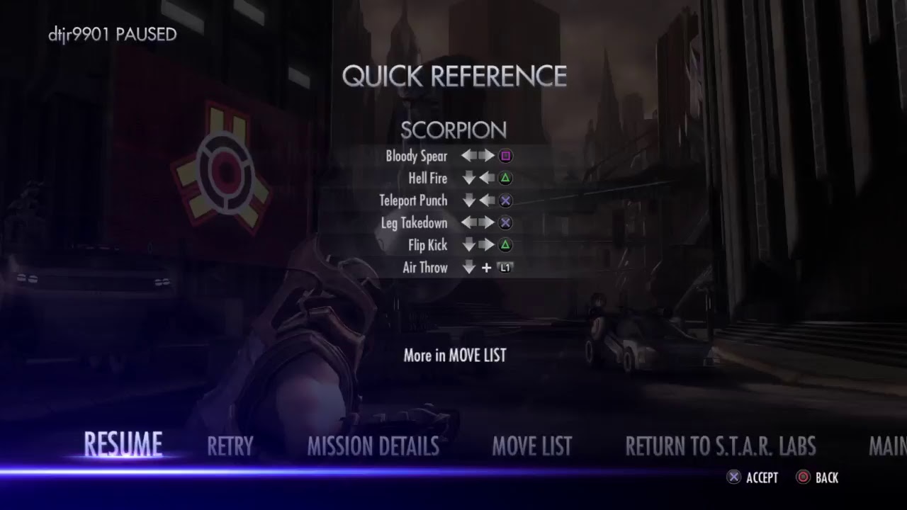 Injustice Scorpion DLC STAR LABS( 3 Stars)