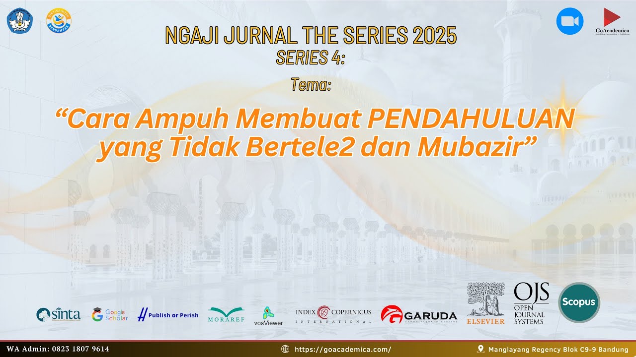 Srategi Menyusun Pendahuluan Artikel Jurnal Ilmiah yg TIDAK BERTELE-TELE | Ngaji Jurnal Goacademica