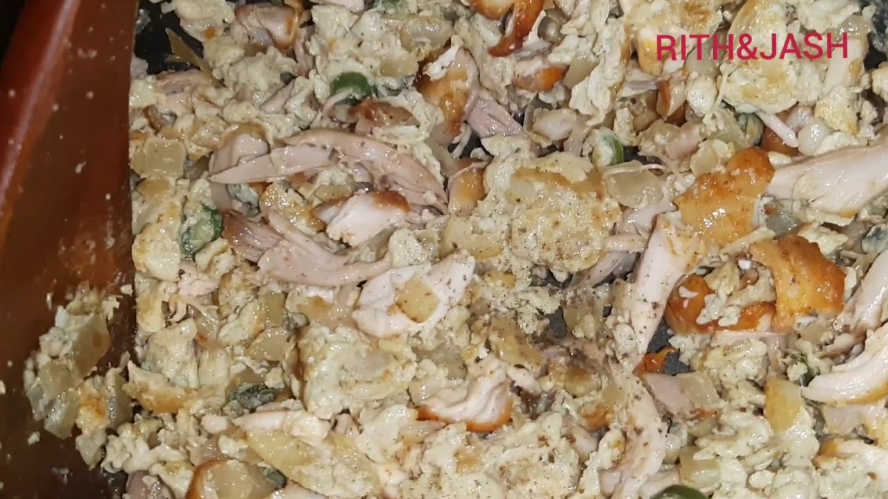 சிக்கன் முட்டை புட்டு கொத்து/ chicken egg puttu kottu/chicken puttu/puttu kottu