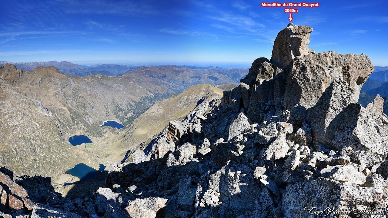 Le Grand Quayrat (3060m) par Espingo depuis les granges d’Astau (1120m)