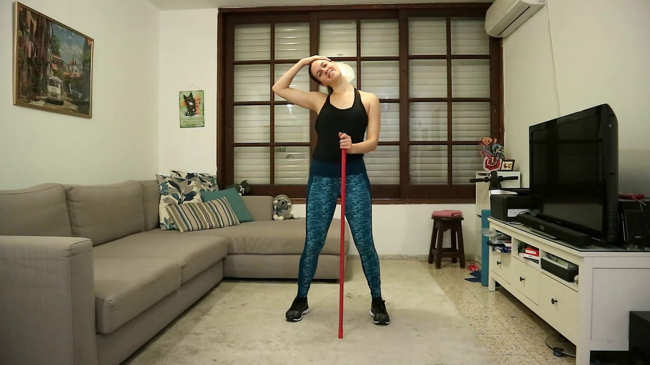 שיעור התעמלות לגיל השלישי עם מקל | דרגת קושי בינוני-גבוה