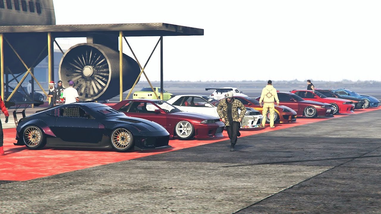 ZR380 VS Elegy Retro Vs Jester Classic Car Meet In GTA 5 ONLINE