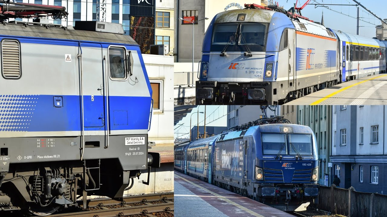 Międzynarodowe składy w Katowicach | Oklejony Vectron, Taurus Eurosprinter, Epoki