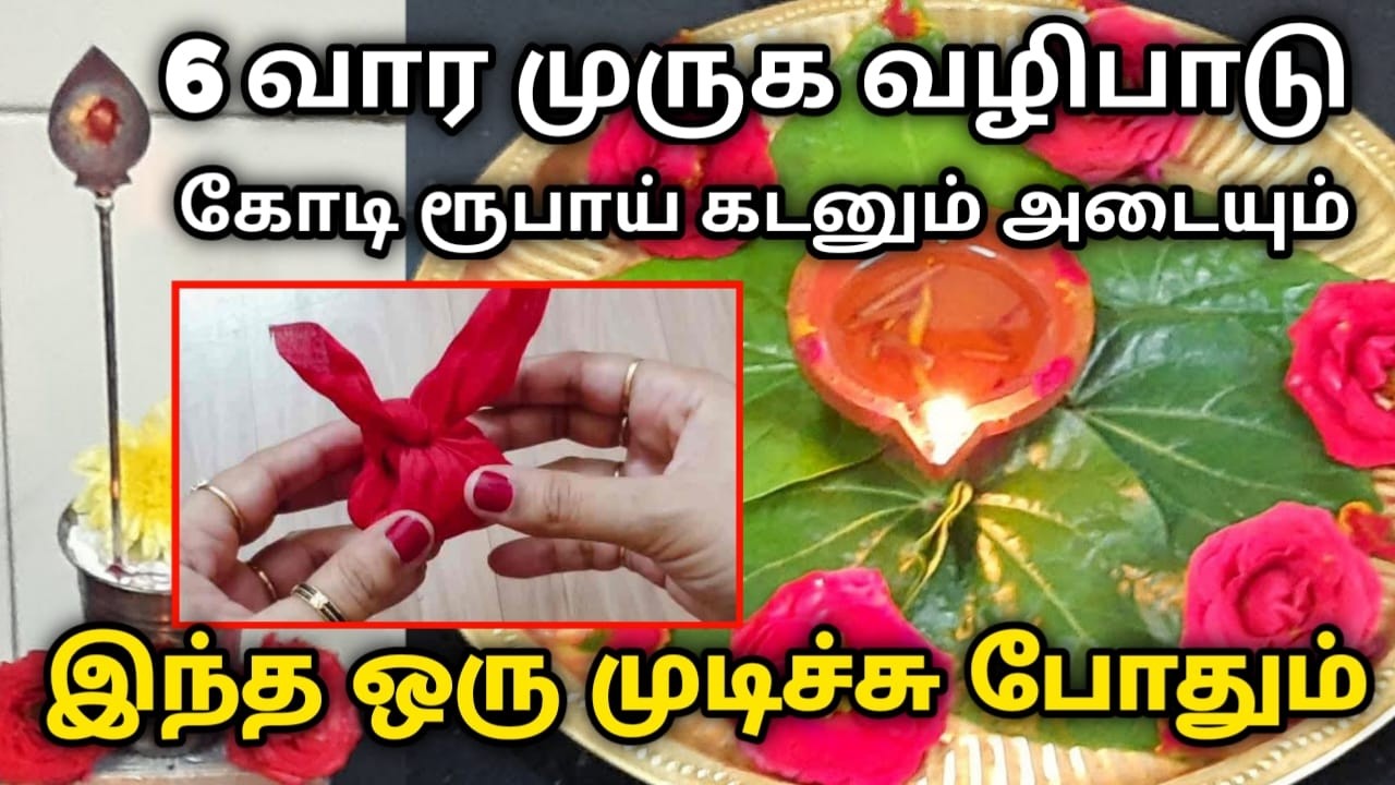 6 வார முருக வழிபாடு கோடி ரூபாய் கடனும் அடையும் இந்த ஒரு முடிச்சு போதும் ! #murugan#தீபம்#palani