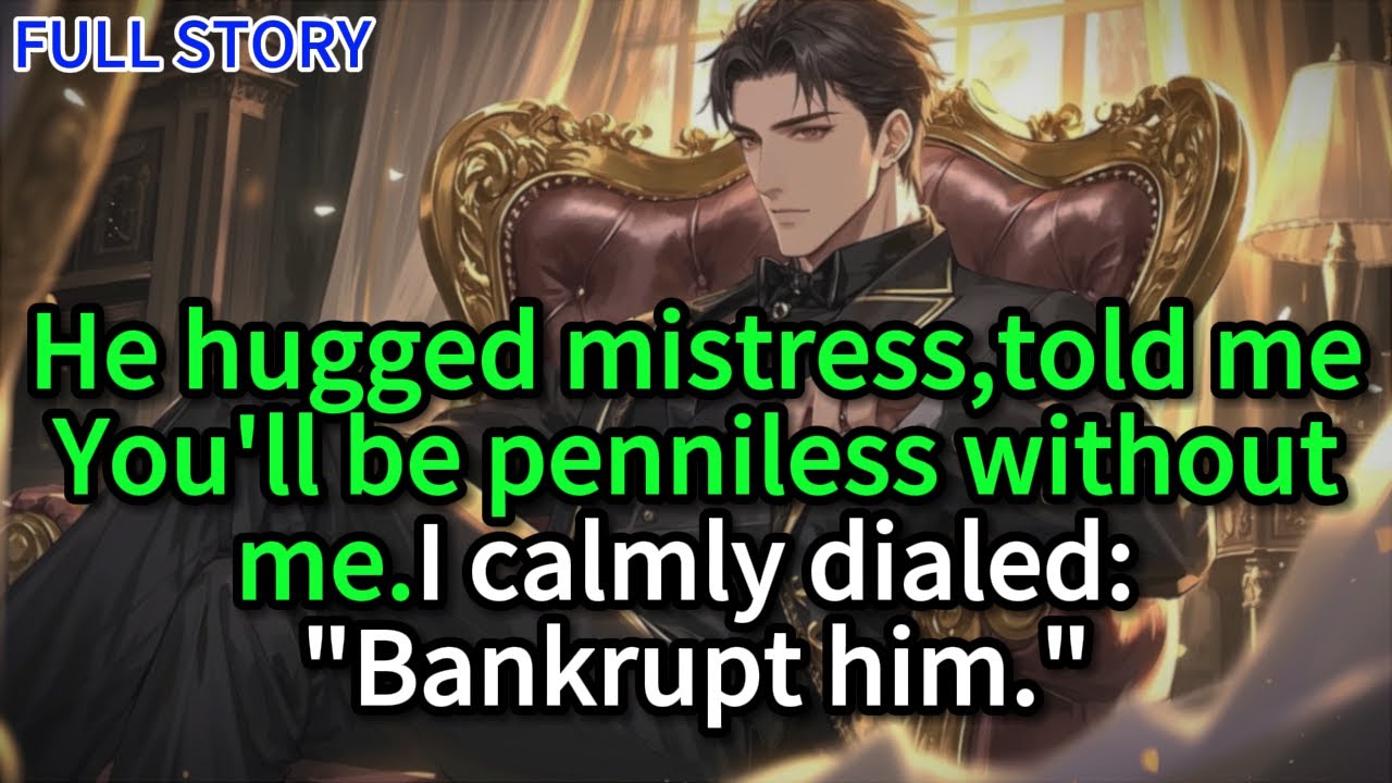 He hugged mistress,told meYou'll be penniless withoutme.l calmly dialed: