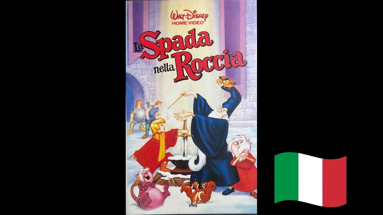 Opening The Sword in the Stone VHS 1986 ITALIANO