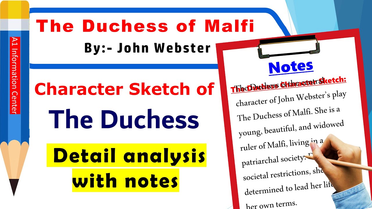 Character Sketch of The Duchess | The Duchess Character Sketch | John Webster
