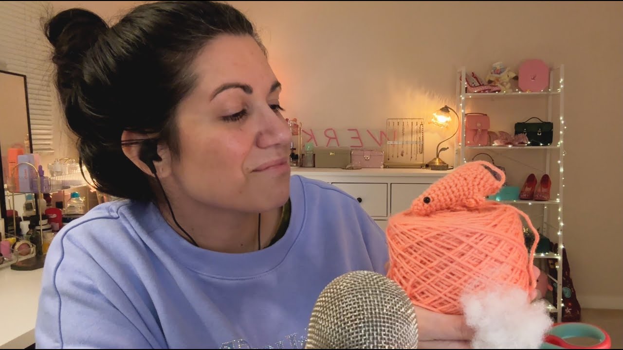 ASMR 🍤 Crocheting a Shrimp (Doing My Best)