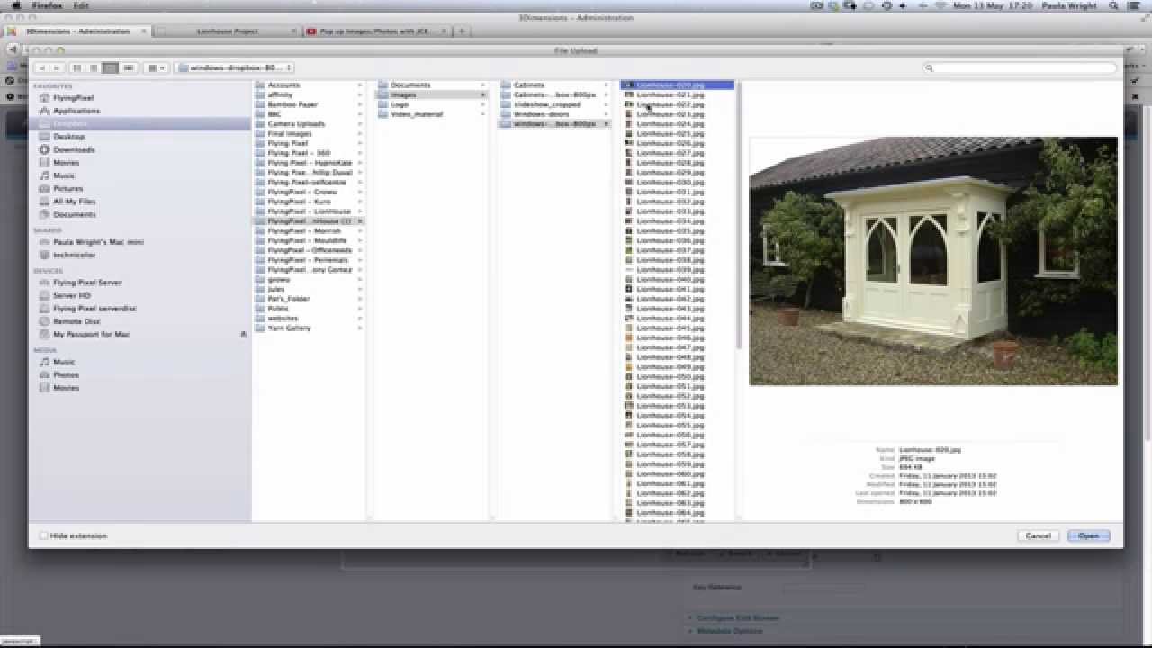 Joomla: adding a jce image popup group